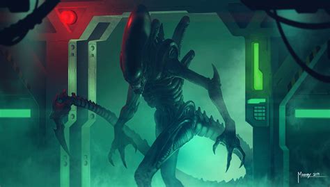 Alien Xenomorph 1080p Wallpaper Hdwallpaper Desktop Arte Alien