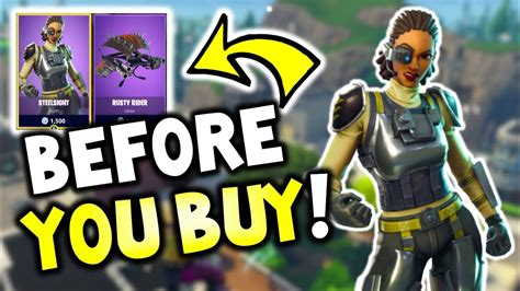 Answer these questions and we'll tell you which skin from the season 6 release you should rock. STEELSIGHT + RUSTY RIDER - BEFORE YOU BUY? - FORTNITE*NEW ...