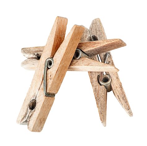 Heap Of Old Wooden Clothespins Laundering Wooden Concept Pins Png