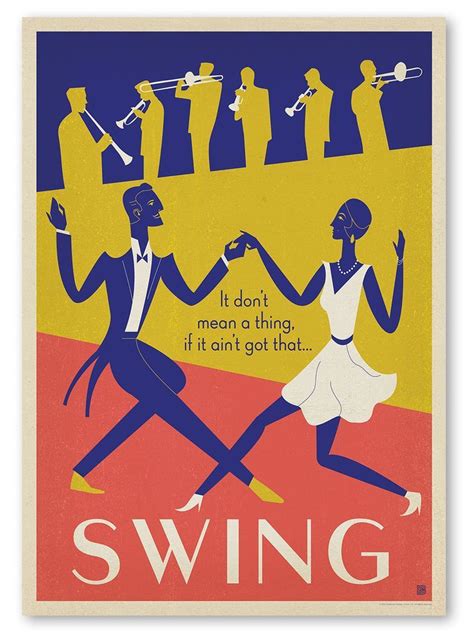 Swing Dancing By Music Festival Vintage Advertisement On Wrapped