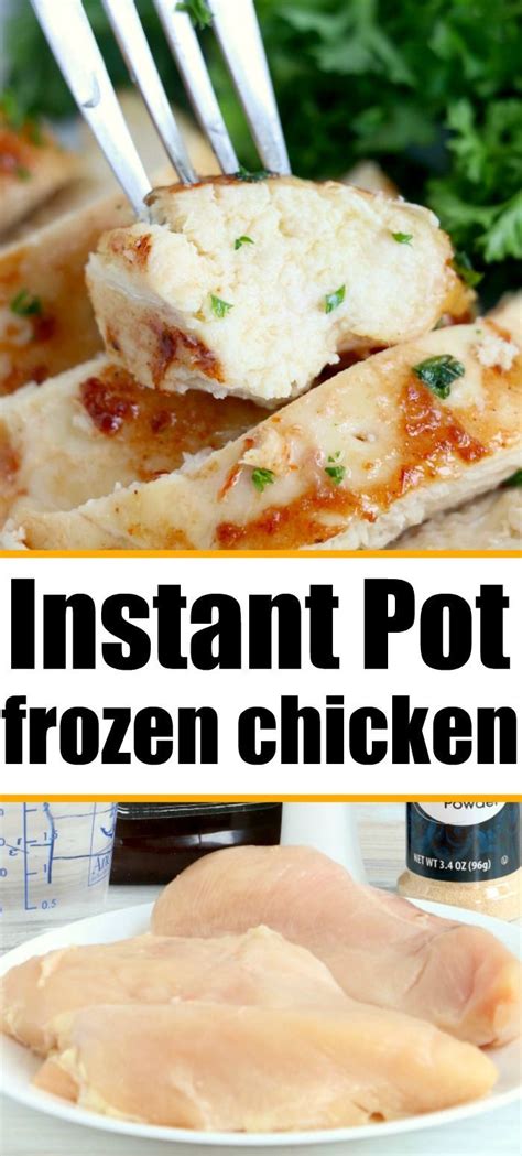 Saute until fragrant, 3 to 5 minutes. Instant Pot Frozen Chicken | Cooking recipes healthy ...