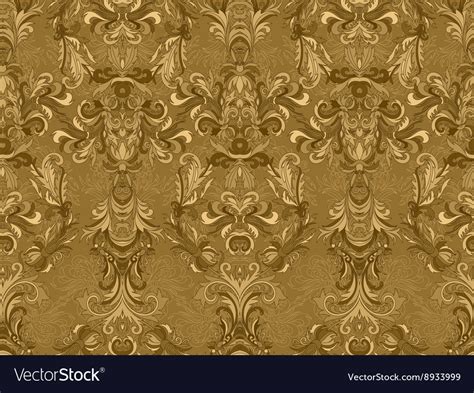 Luxury Floral Damask Wallpaper Seamless Pattern Vector Image