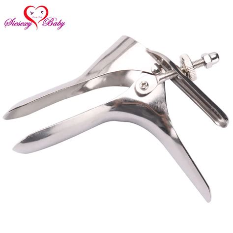 Sex Speculum Toys Stainless Steel Expansion Vaginal Colposcope Medical Themed Toy Vaginal