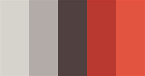 Mixing Of Gray And Red Color Scheme Black