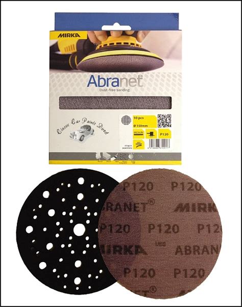 Mirka Abranet 150mm P120 Medium Sanding Discs