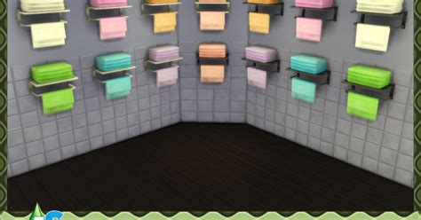 My Sims 4 Blog Towel Rack Recolors By Lalunarossa