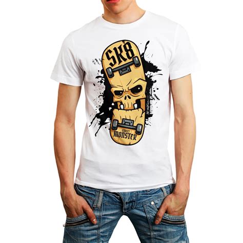 Camiseta Camisa Sk8 Skate Esporte Esporte T Shirt Lançamento No Elo7