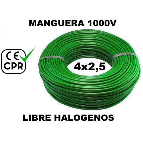 Manguera 1000v 4x2 5mm2 Flexible Libre Halogenos RZ1 K AS 0 6 1KV CE