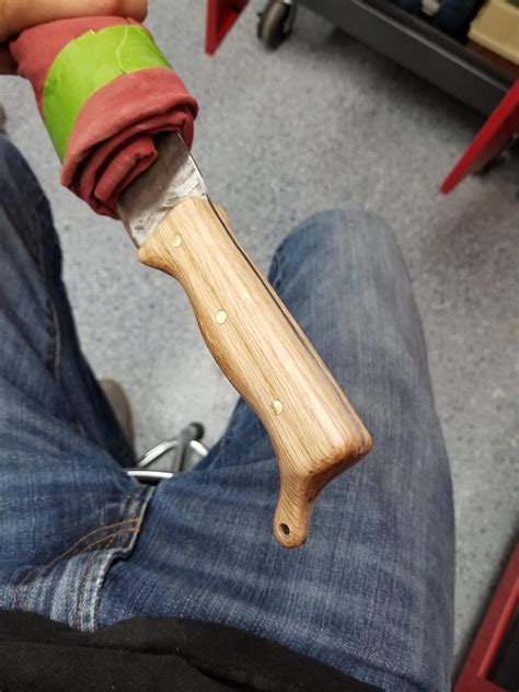 I Made A Custom Machete Handle With 34 Solid Oak Rsomethingimade