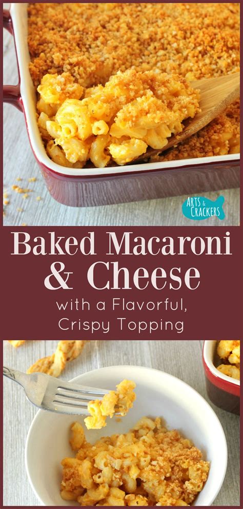 This southern baked macaronis and cheese is full of soul and flavor. Baked Macaroni and Cheese with Cheesy Crumb Topping Recipe