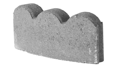 Scallop Edging Stone Mutual Materials 16 Scalloped Edger Gray Walmart