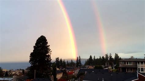 Double Rainbow After Storm Youtube