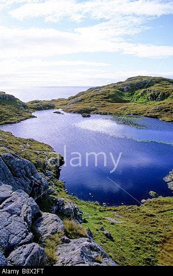 Stock Photo Freshwater Loch On The Isle Of Eriskay Scotland View