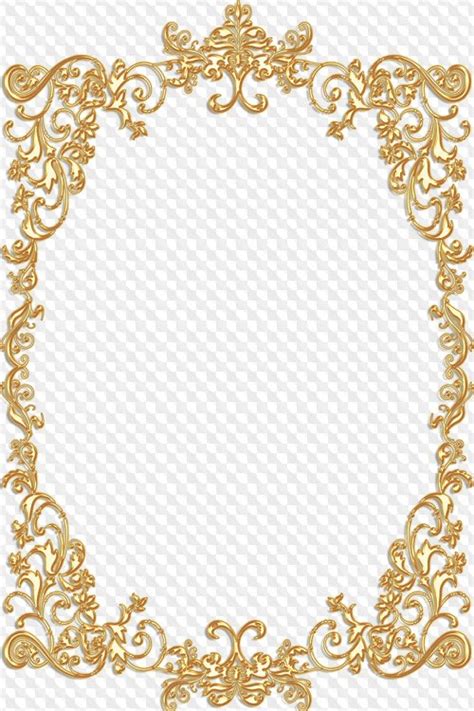 Frames Gold Royal Vintage Png Format