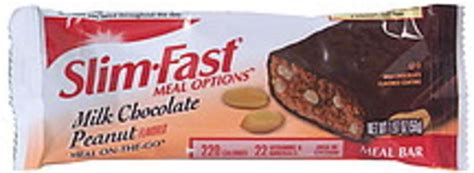Slimfast Meal Bar Milk Chocolate Peanut Flavored 197 Oz Nutrition