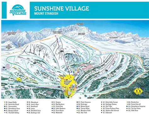 Sunshine Village Piste Map