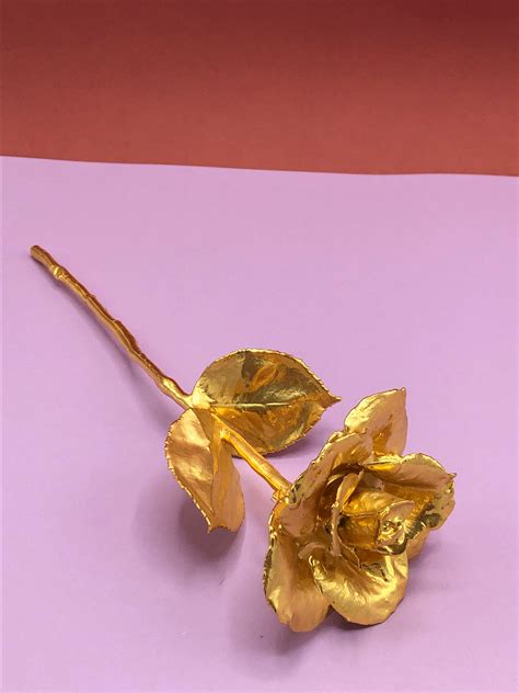 Vintage 24k Gold Plated Rose Dovetail
