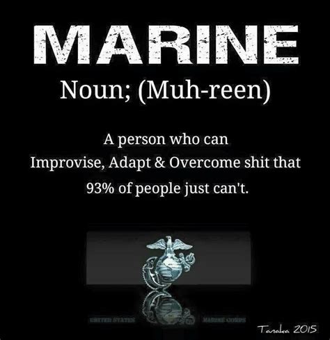 Usmc Marines Marine Daughter Marine Corps Quotes Adapt Overcome
