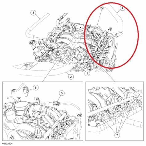 2010 F150 4X4 5.4 liter: What does the vacuum line from ...