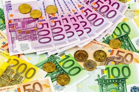 Many Different Euro Bills Stock Photo Image Of Assets 54109294