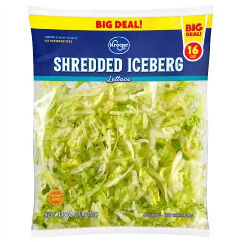 Shredded Iceberg Lettuce 16 Oz Frys Food Stores