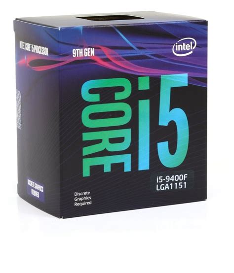 Intel® Prozessor Intel Box Core I5 Processor I5 9400f 290ghz 9m
