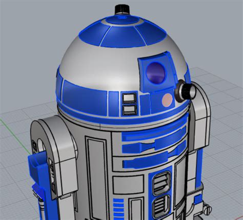 3d Printed R2 D2 By Gpf1 Pinshape