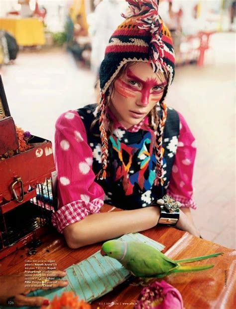 Wearing The World Rebecca Brown By Caleb And Gladys For Elle India