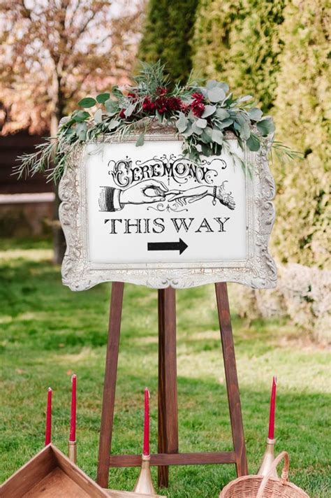 Heres A Fun Idea Try A Vintage Wedding Ceremony Sign For Your Rustic