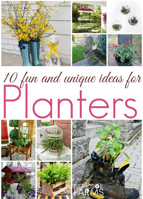 Unique Flower Planters For Your Yard And Garden Nemcsok