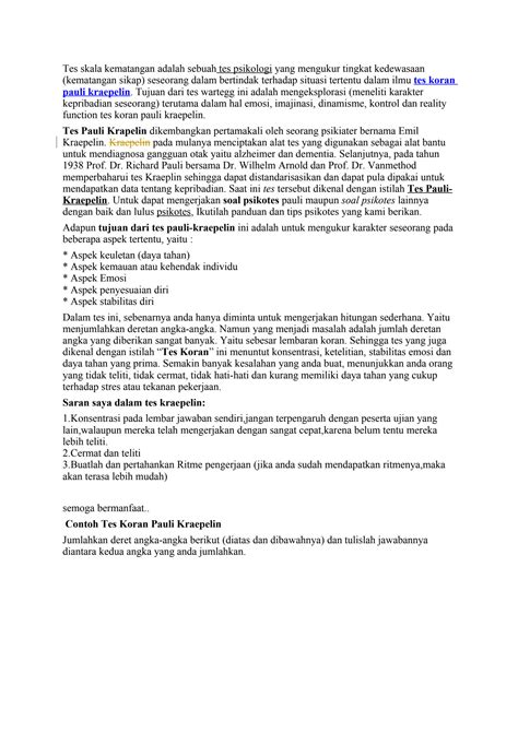 SOLUTION: Soal psikotestcom soal psikotest soal soal tes psikotes