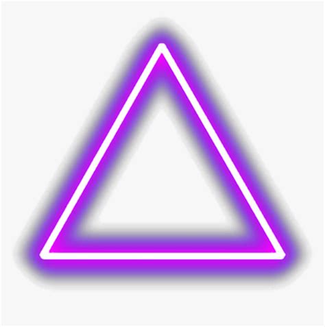 Ftestickers Triangle Neon Glowing Luminous Purple Red Neon