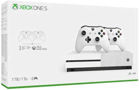 Microsoft Xbox One S Two Controller Bundle 1tb Gaming Console New