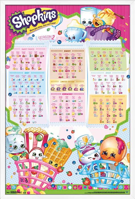 Shopkins Season 2 Grid Poster