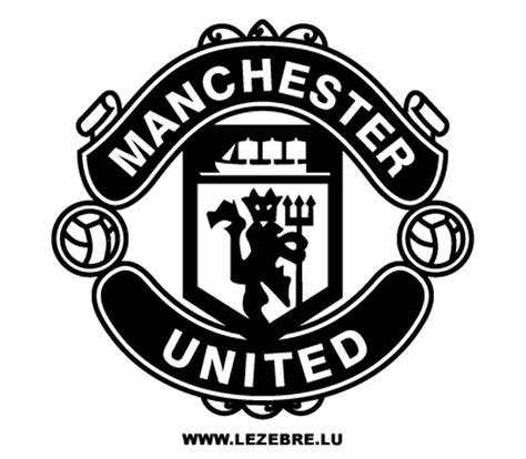 Manchester United Logo Line Drawing
