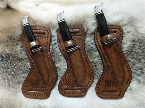 Horizontal Carry Buck Knife Sheath For 102 103 113 Or 105 Waddell
