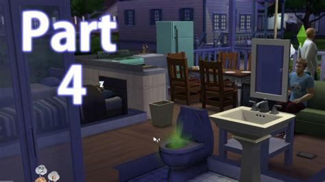 The Sims 4 Gameplay Walkthrough Part 4 The Toxic Toilet Pc Youtube