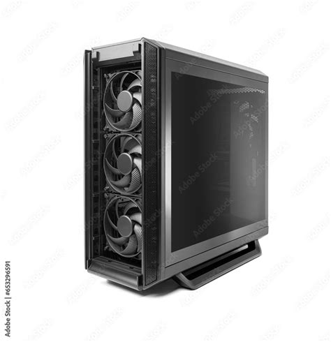 Personal Computer Isolated On A White Background System Unit Of A