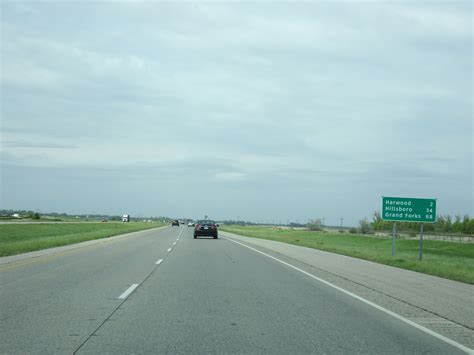 North Dakota Interstate 29 Northbound Cross Country Roads