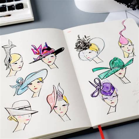 Pin By Fashionary On Headwear Sketchbook Sketch Book Drawings