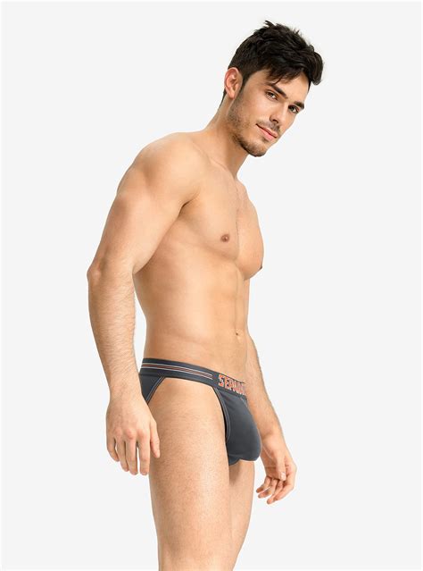 separatec men s soft cotton modal dual pouch underwear bulge enhancing low rise bikini briefs 2