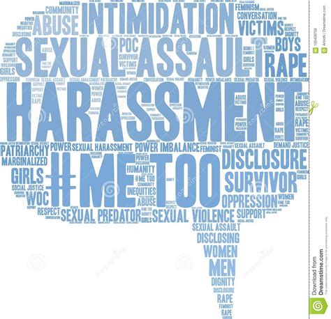 Harassment Word Cloud Stock Vector Illustration Of Assault 105409759