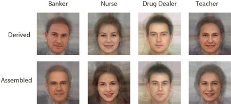 Derived And Assembled Faces For Each Occupation Derived Faces Are
