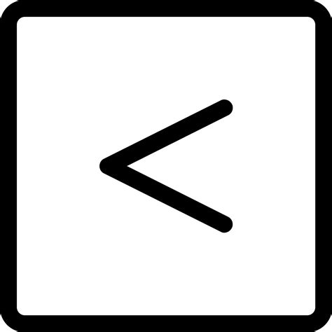 Less than icon by Friconix (fi-snluxl-less-than) line,normal,square,symbol,less,math,mathematics 