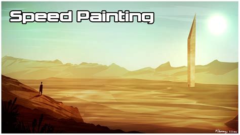 Abstract Desert Speed Painting By Mvhighway Youtube