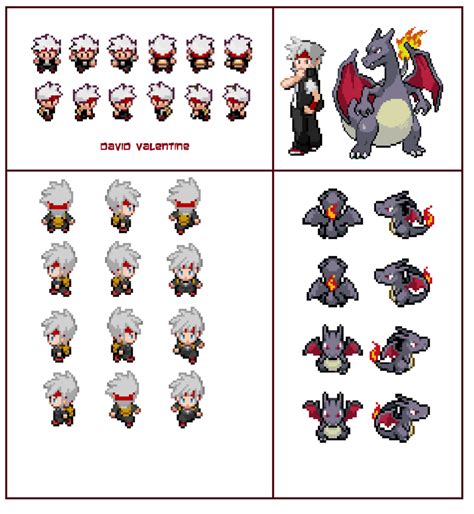 Pokemon Trainer Red Sprite Sheet