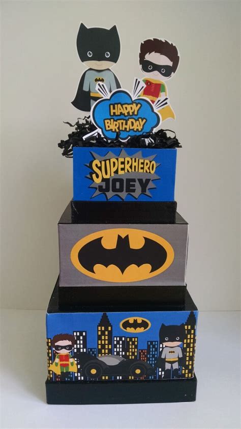 Superhero Batman Birthday Centerpiece Etsy