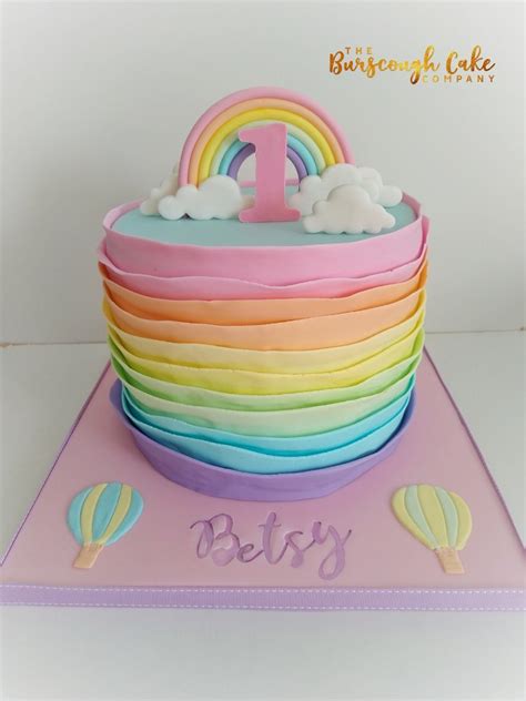 Rainbow Ruffles Cake Fiesta De Colores Pastel Fiesta Temática De