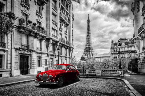 Artistic Paris In Black And White High Quality Architecture Stock
