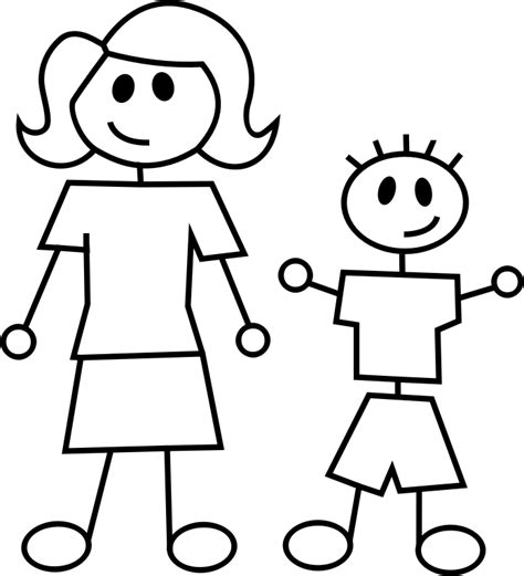 Mom And Child Drawing Free Download On Clipartmag